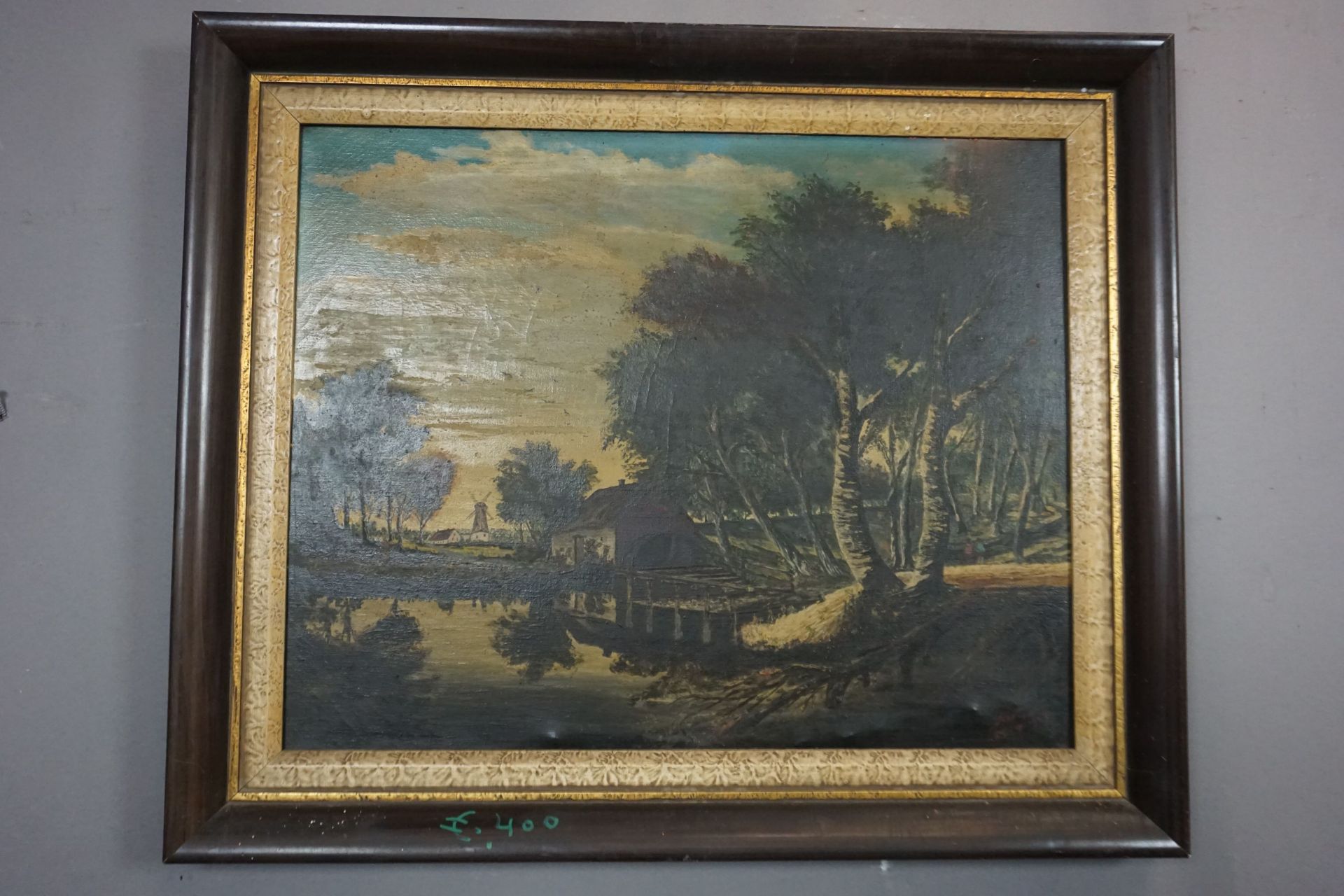 Painting oil on canvas, landscape, signed H61x74