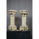 Couple of pedestals in Terre Cuite H63