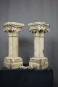 Couple of pedestals in Terre Cuite H63