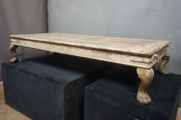 Coffee table in wood H26x56x120