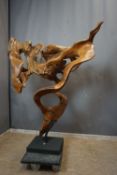 Decorative root wood on a base H148x120x60