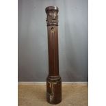 Round Stair-depart in the form of an antique column 19th H150