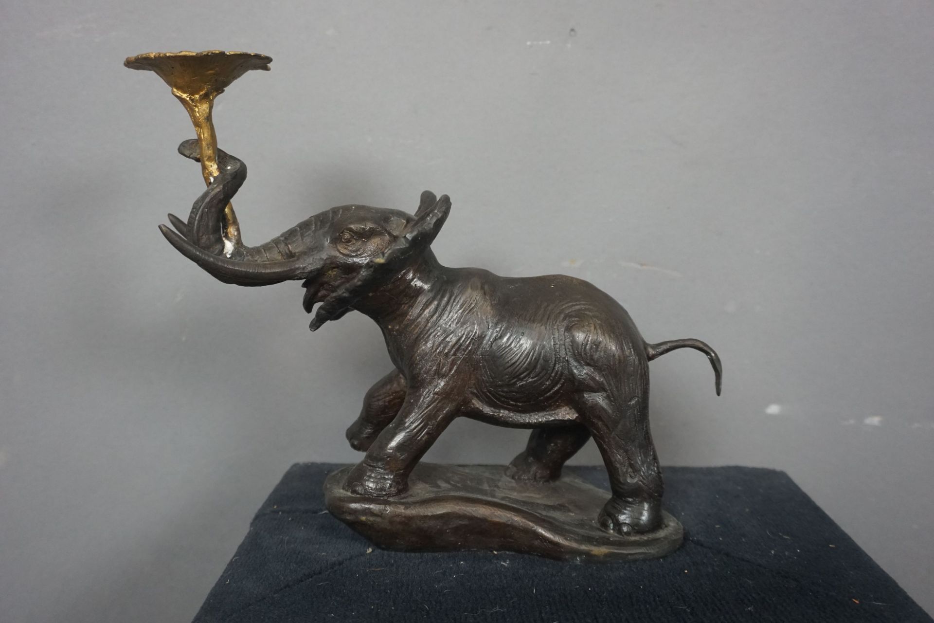 Image of elephant in bronze H24x24