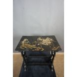 China, table with Chinese decor in wood H61X37X59