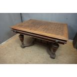 Extendable table in wood H76x108x139