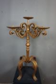 Candle holder in wrought iron H98x70