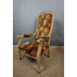 Armchair adjustable in lounger H120
