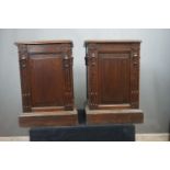 Couple of pedestals in wood H53x35x35
