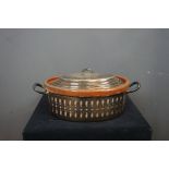 Kitchen pot in pottery and Metal, Vallaurus France H16x43x23