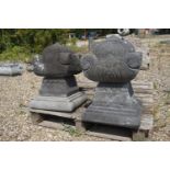 Couple decorative elements / cover stones H62x42x42