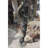 Statue in bronze, page, torch wardrager H153