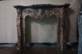 Fireplace in marble H129x156x31