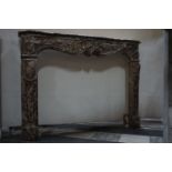 Fireplace in Marble Rouge de Rance H112X150X30