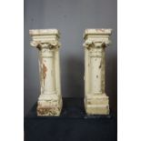 Couple of pedestals in Terre Cuite H62