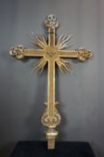Decorative cross in wood 19th H134x84