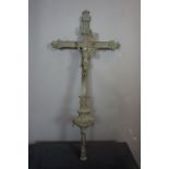 Processional cross in bronze 19th H90x43