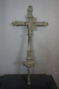 Processional cross in bronze 19th H90x43
