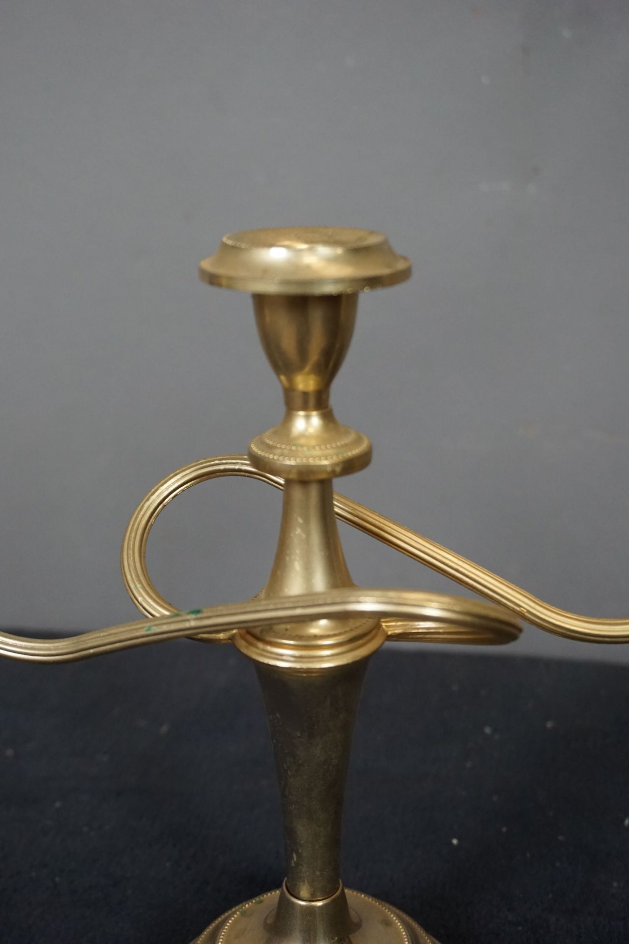 Candlestick in copper, Style Art Deco H24X30 - Image 2 of 2