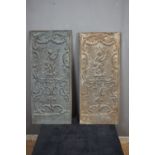 Couple fireplaces in wrought iron H86x37