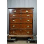 Chest of drawers, Style Empire 19th H122x100x50