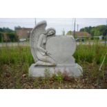 Sculpture of angel in granite H115X106