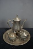 Coffee service in silver 4-piece