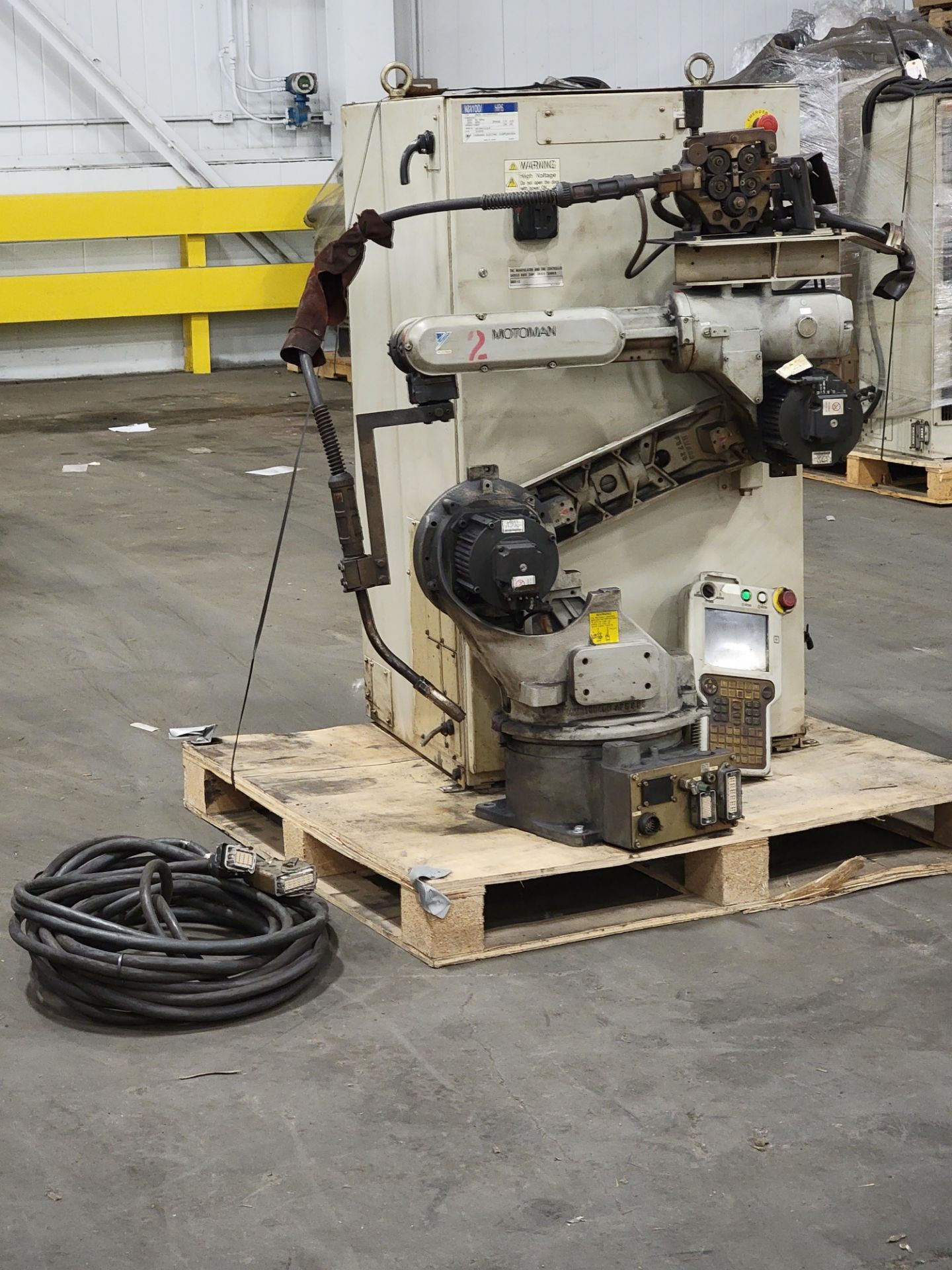 Motoman HP6 Robot (s/n RH9520-5914-2) w/ MIG Gun, Hitachi Wire Feed, NX 100/ HP6, Teach Pendant - Image 20 of 22