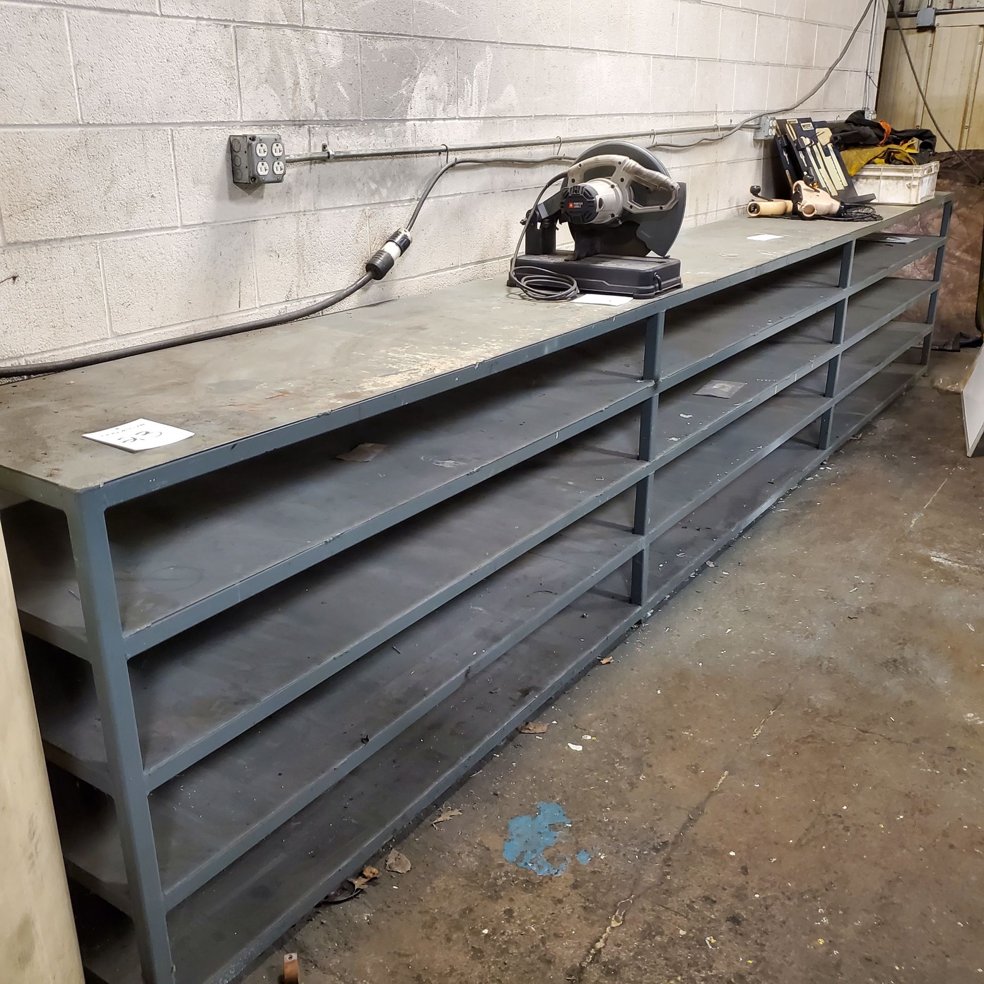 Shelving Unit 18' Long x 24" Deep x 39" Tall