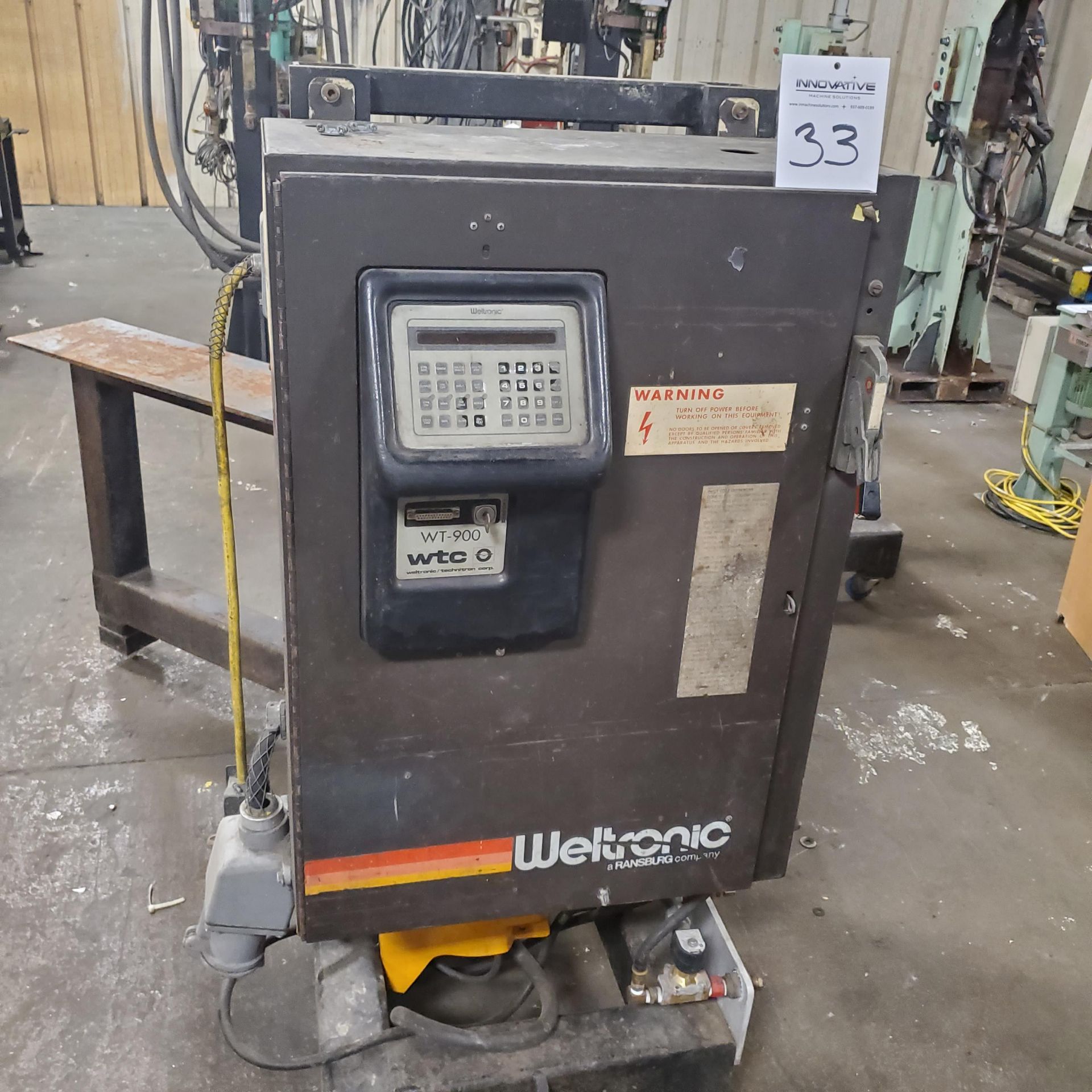 ARO Model H-75-4-440 -TM Portable Spot Welder w/Weltronic WT-900 Control, 440 v, 3 Ph, Loading - Image 4 of 6