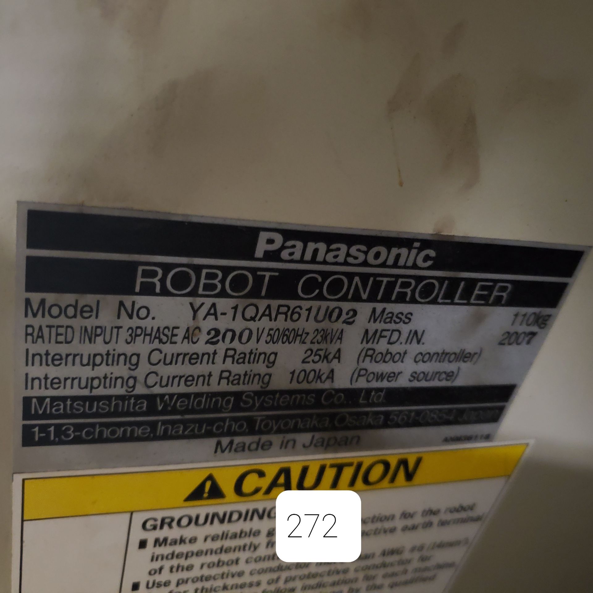 PerformArc Robotic Welding System, (2) Panasonic Model YA-1 Robots w/YA-1QAR61 Robot Controllers - Image 29 of 35