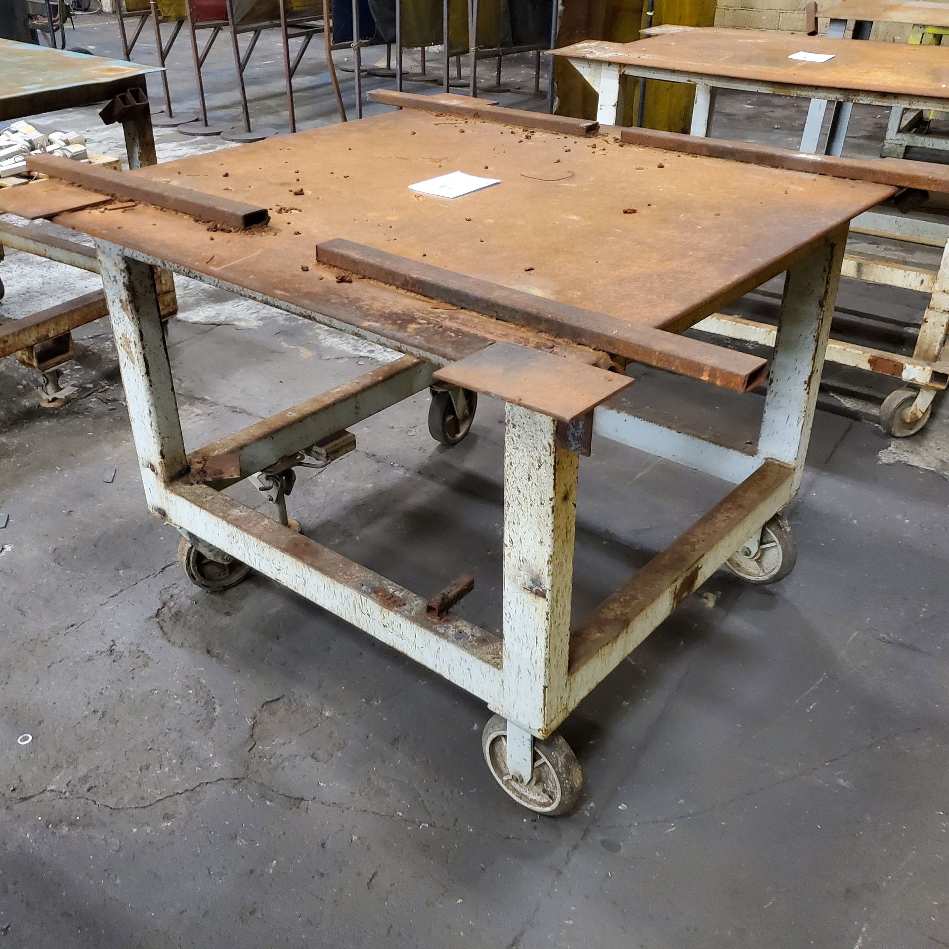 Portable Welding Table 48" x 48" x 36" H, 3/8" Top