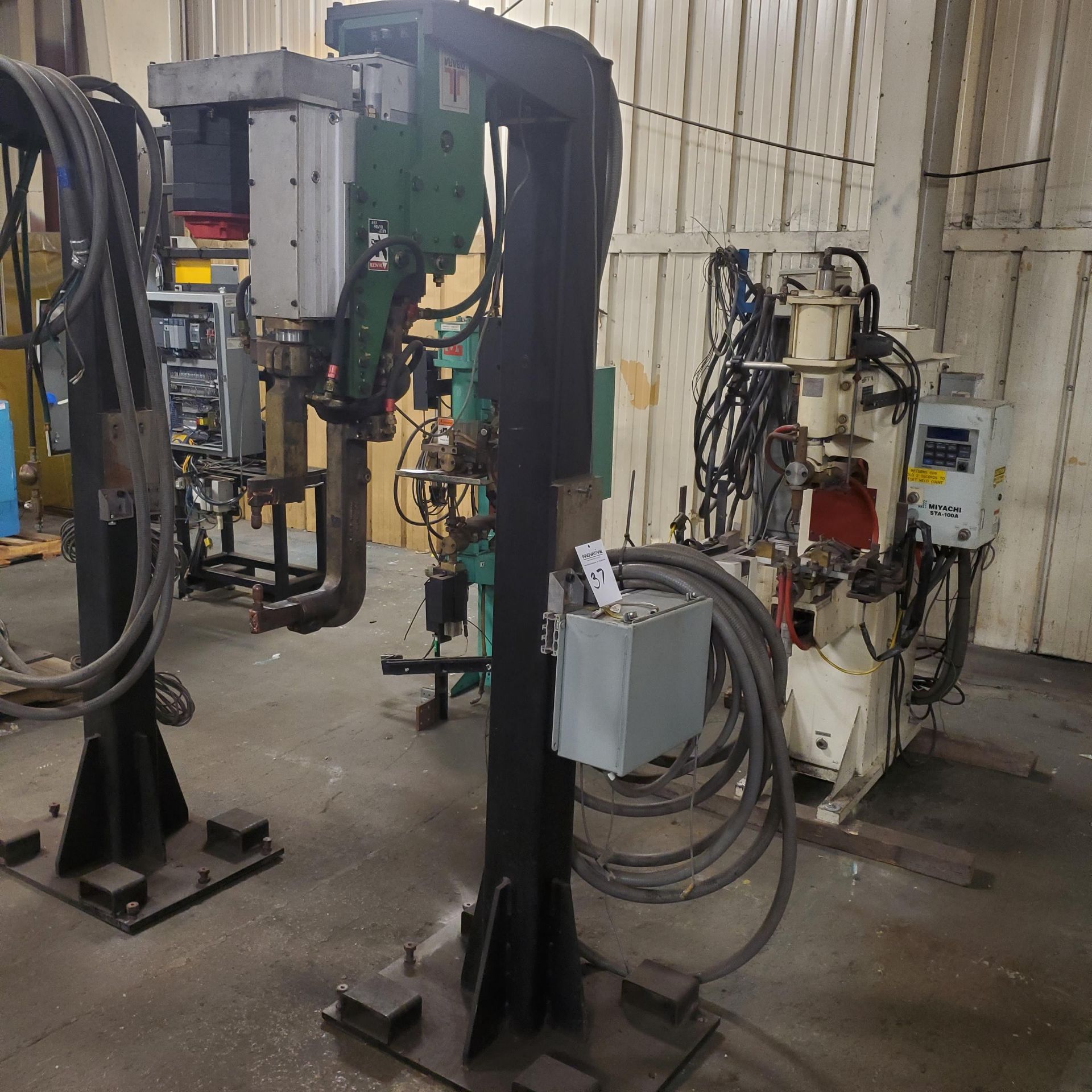 Obara 60 KVA Spot Welder Model RT602HF-466U, 440 3 Ph, Loading Fee $25