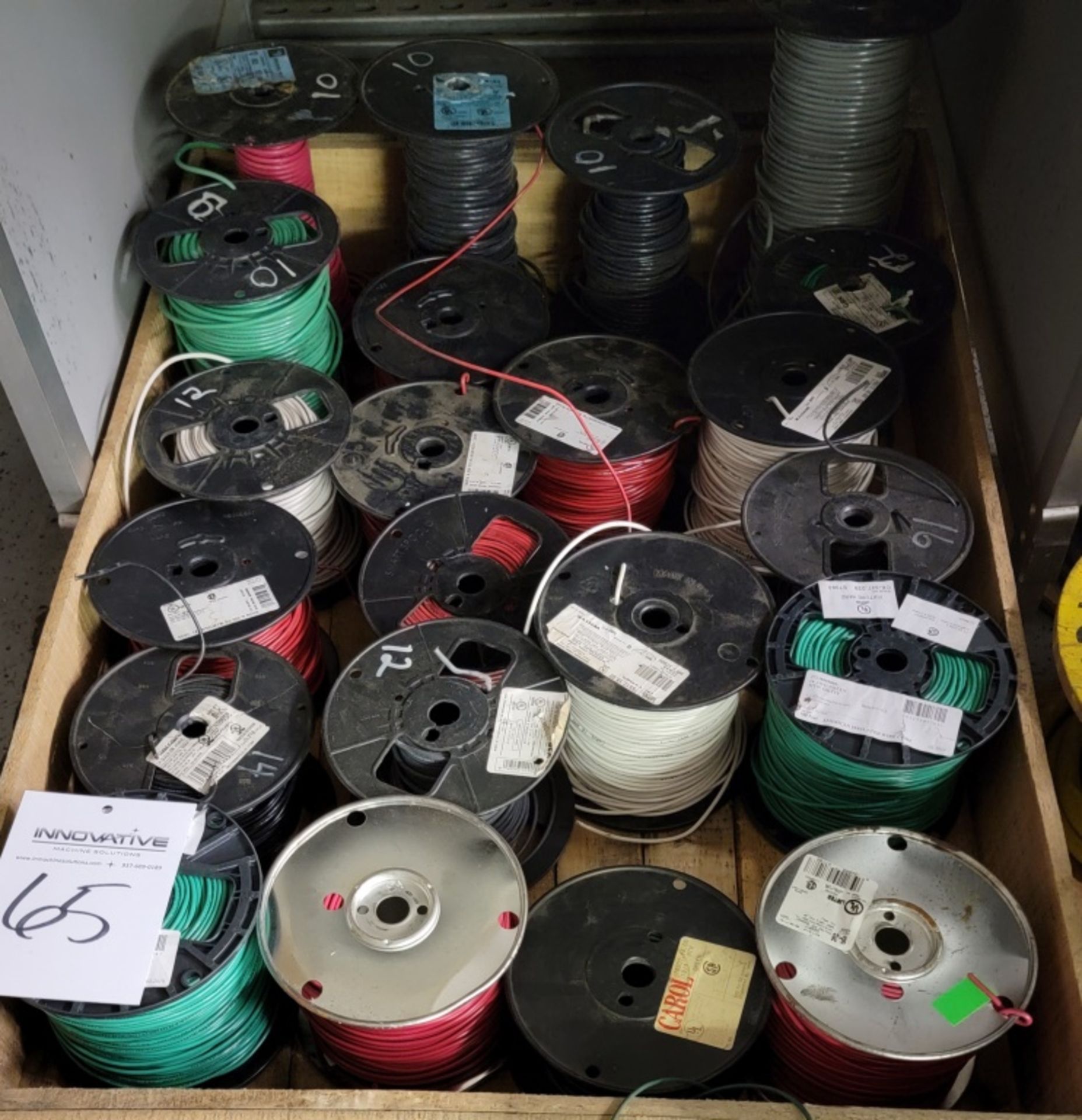 Wire Spools, Assorted lot