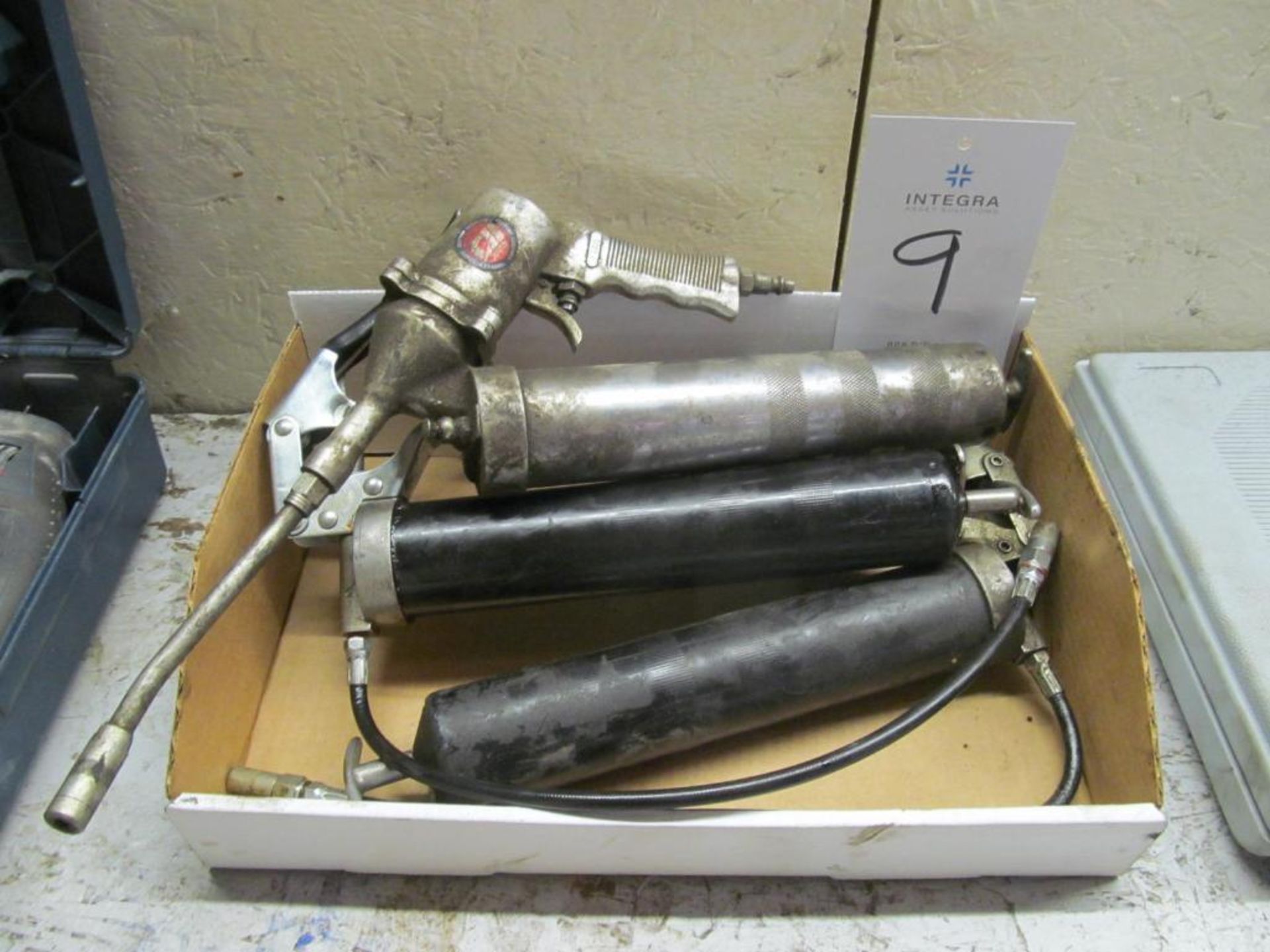 (3) Grease Guns, (1) Campbell Hausfeld Pneumatic, (2) Manual (Building A)