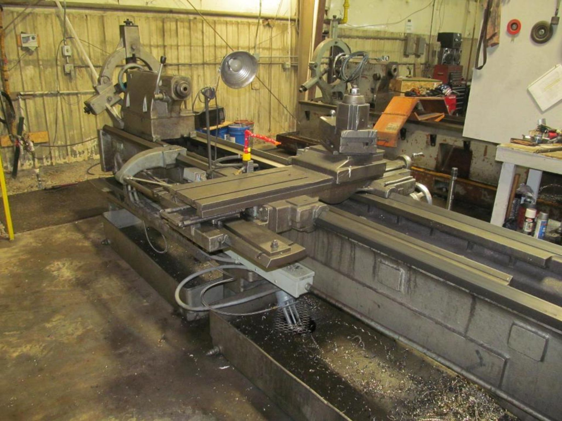 Mazak 30" x 118" Oil Field Lathe, S/N NA (New 1976), 12.5" Spindle Hole, 5 to 300-RPM, with 24" 4-Ja - Image 7 of 7