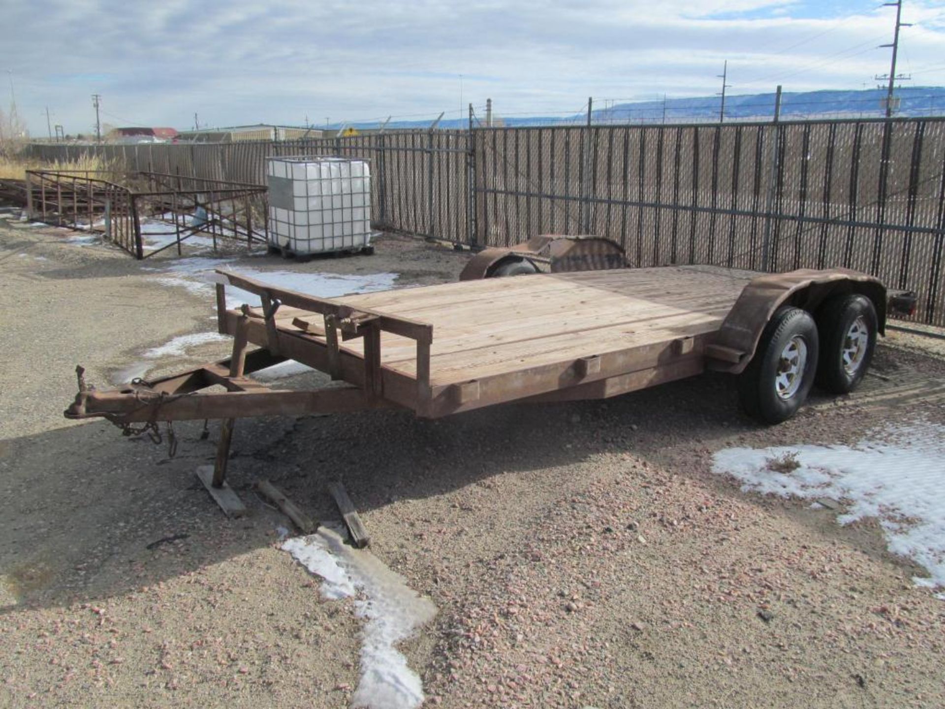 16' Tandem Axle Flat Bed Trailer, 78" Between Fenders, No Title