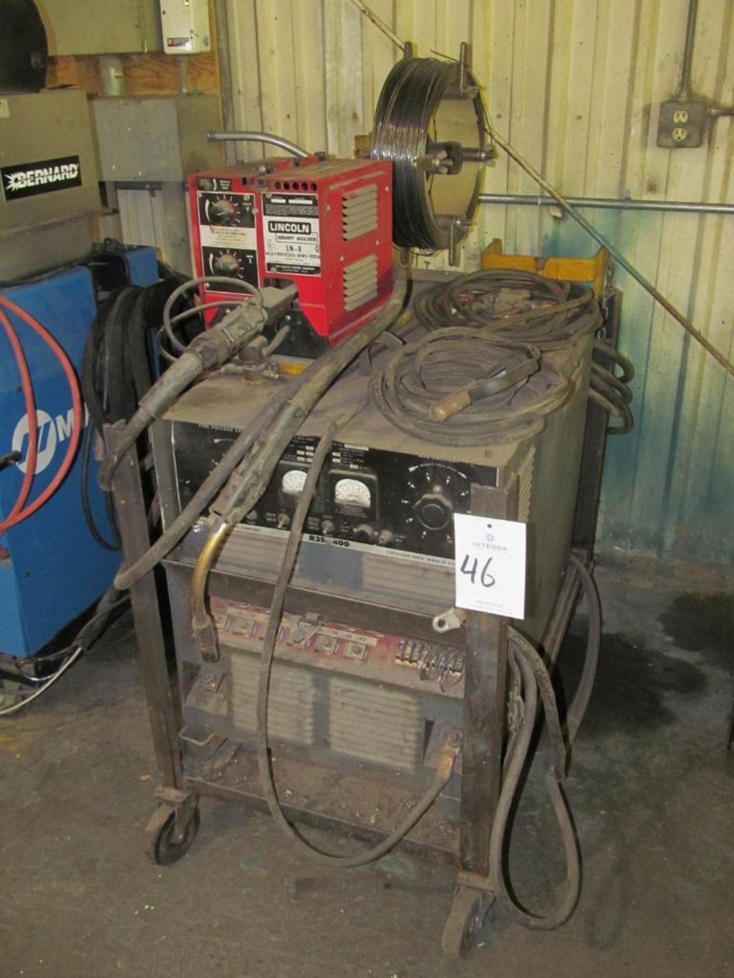 Lincoln R3S-400 400-Amp Welder, S/N NA, with LN-8 Wire Feeder (Building A)