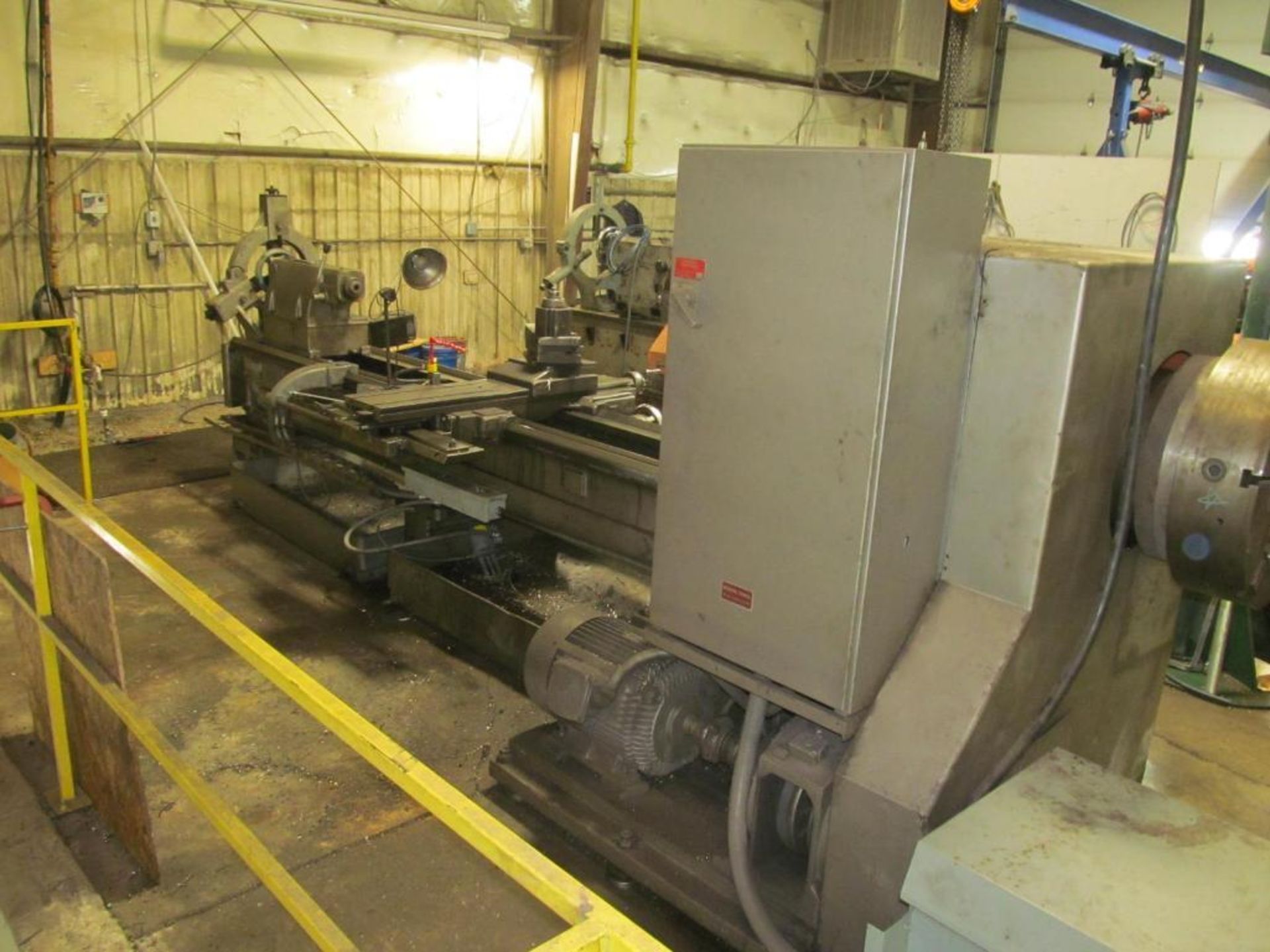 Mazak 30" x 118" Oil Field Lathe, S/N NA (New 1976), 12.5" Spindle Hole, 5 to 300-RPM, with 24" 4-Ja - Image 6 of 7