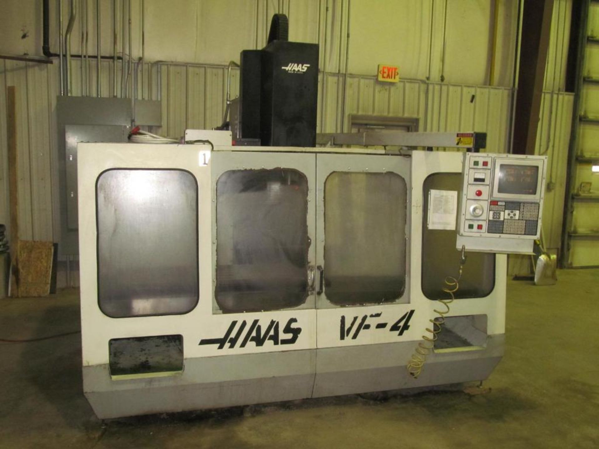 Haas VF-4 CNC Vertical Machining Center, S/N 2549 (New 1993), 18" x 52" Table, Travels: X-50"; Y-20"