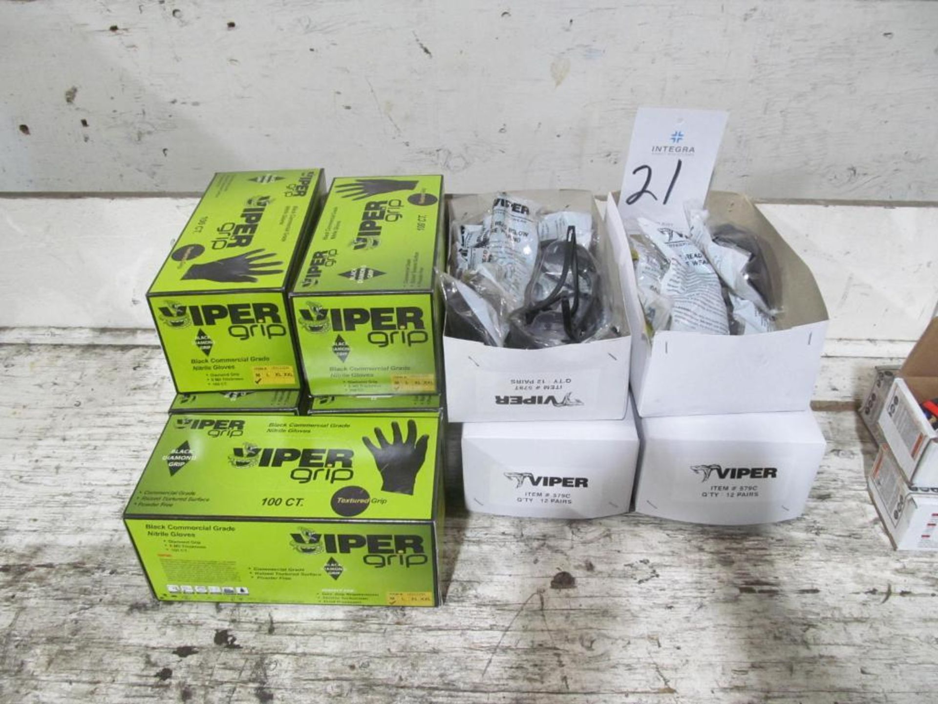 (5) Boxes of Nitrile Gloves & (4) Boxes of Safety Glasses (Building A)