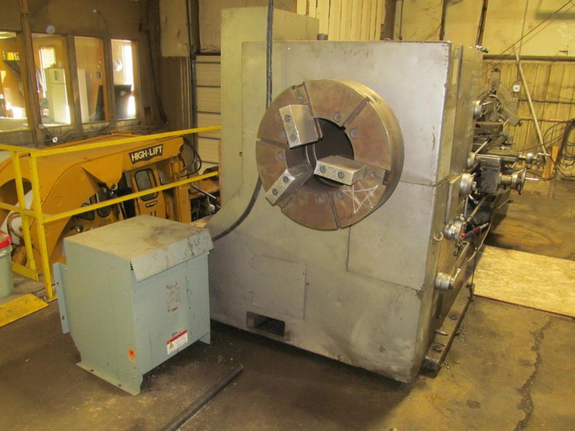 Mazak 30" x 118" Oil Field Lathe, S/N NA (New 1976), 12.5" Spindle Hole, 5 to 300-RPM, with 24" 4-Ja - Image 5 of 7