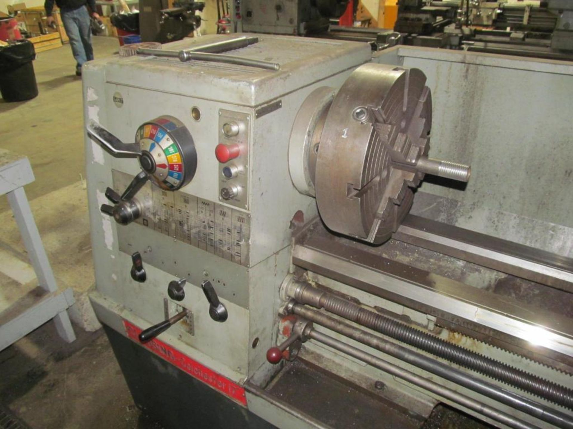 Clausing Colchester 17" x 75" Engine Lathe, S/N 7/0221/16445DD, 3" Spindle Hole, 20 to 1600-RPM, wit - Image 3 of 5