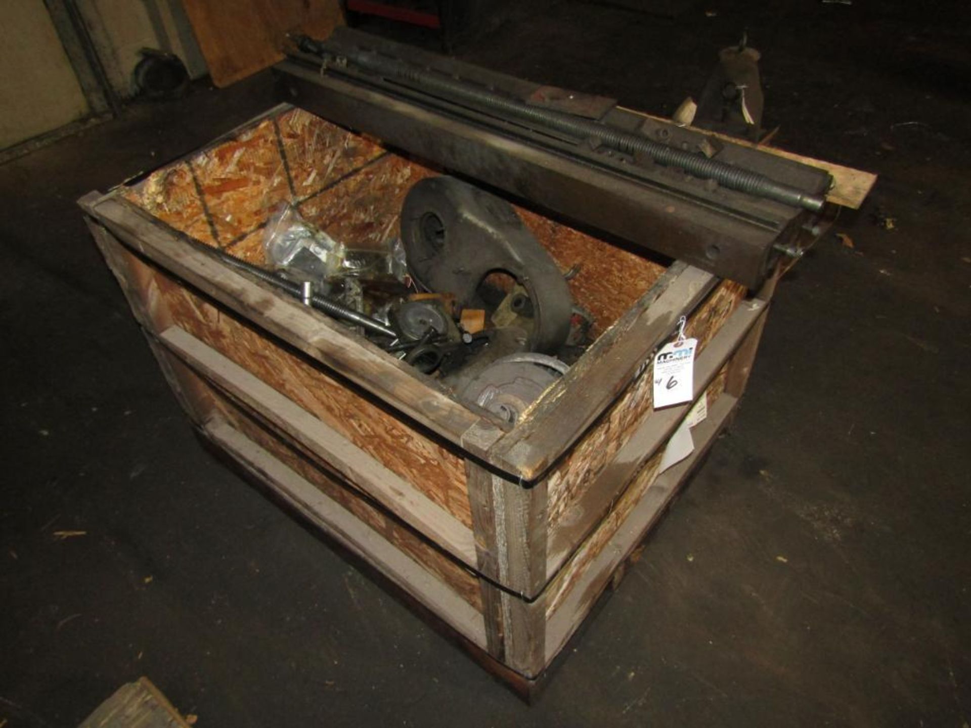 Bridgeport 2-HP Vertical Milling Machine; S/N 164115; 9" x 42" T-Slotted Table (Disassembled) - Image 3 of 4