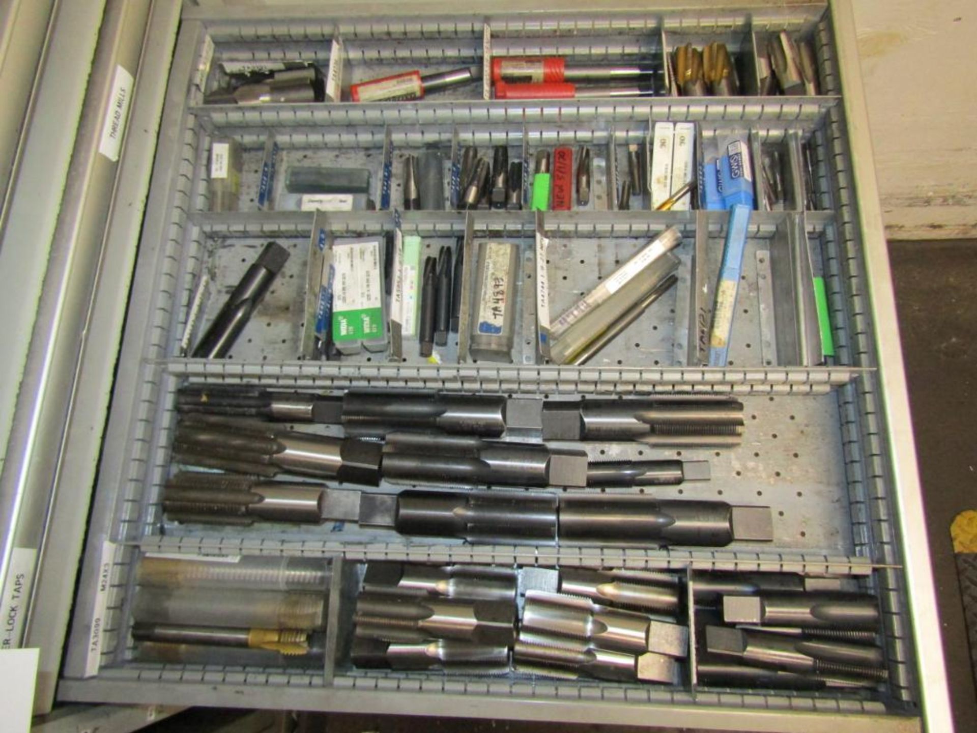 13-Drawer Heavy Duty Parts Cabinet; with Remaining Contents to Include Custom Tooling, Taps, Endmill - Image 6 of 9