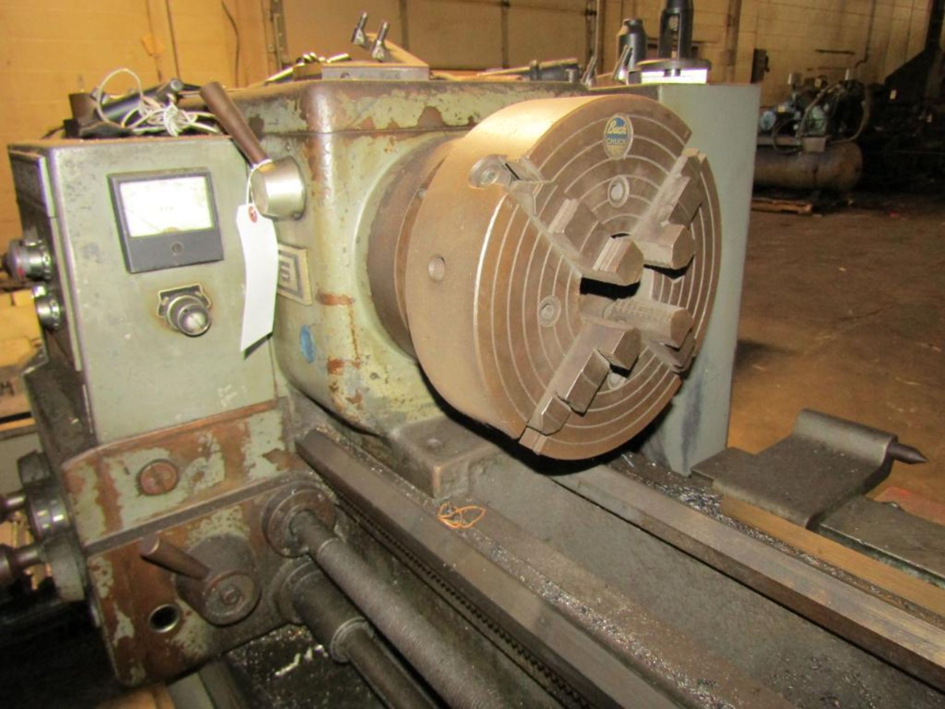 Sheldon 15 15" x 40" Engine Lathe; 1-1/4" Hole Through Spindle, 22 to 1250-RPM, with 10" 4-Jaw Chuck - Image 3 of 8