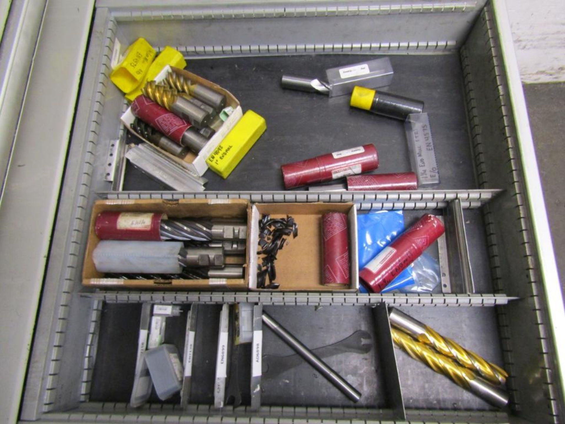 13-Drawer Heavy Duty Parts Cabinet; with Remaining Contents to Include Custom Tooling, Taps, Endmill - Image 9 of 9