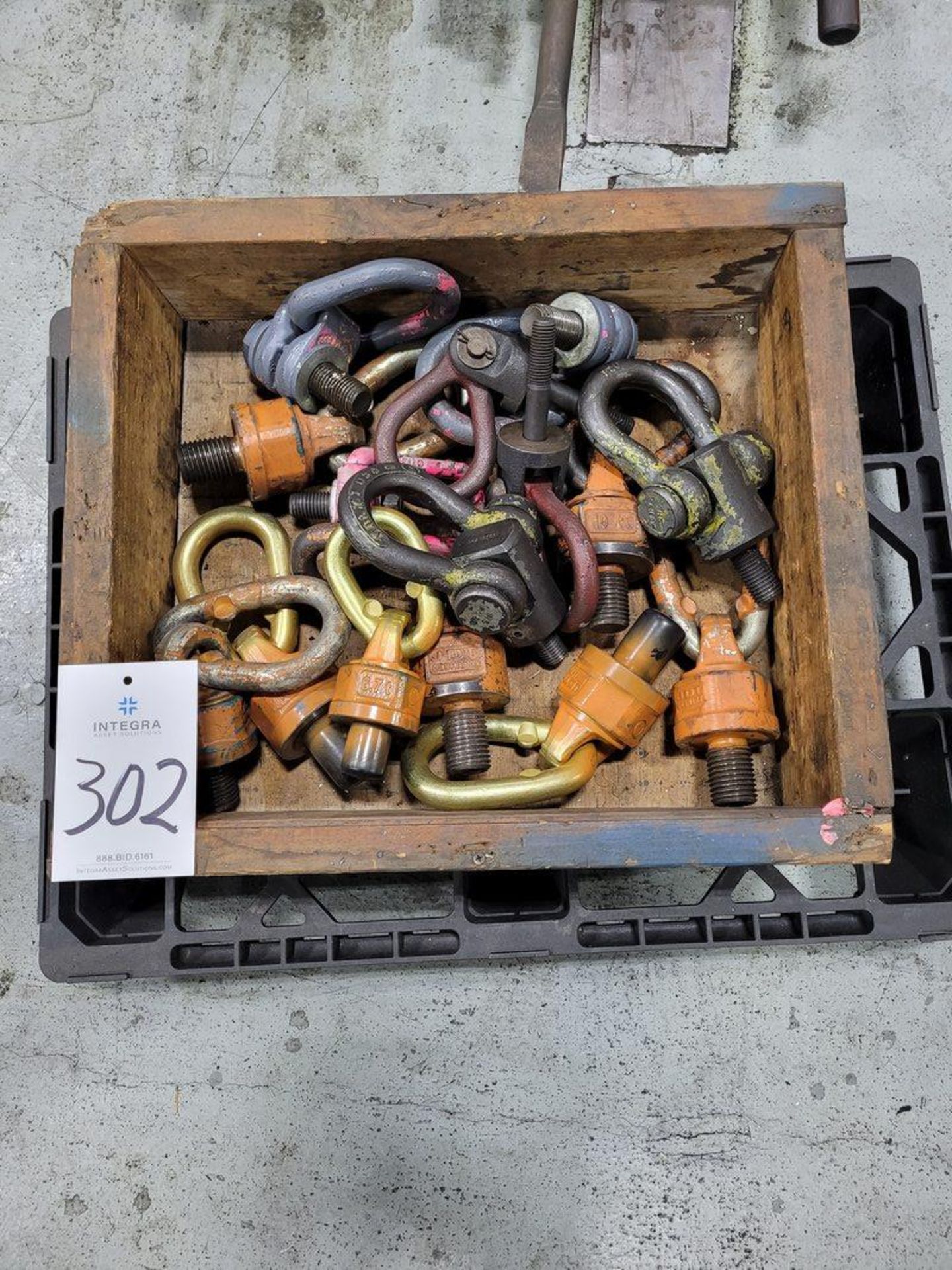 Crate of Assorted Swivel Lifting Eyebolts