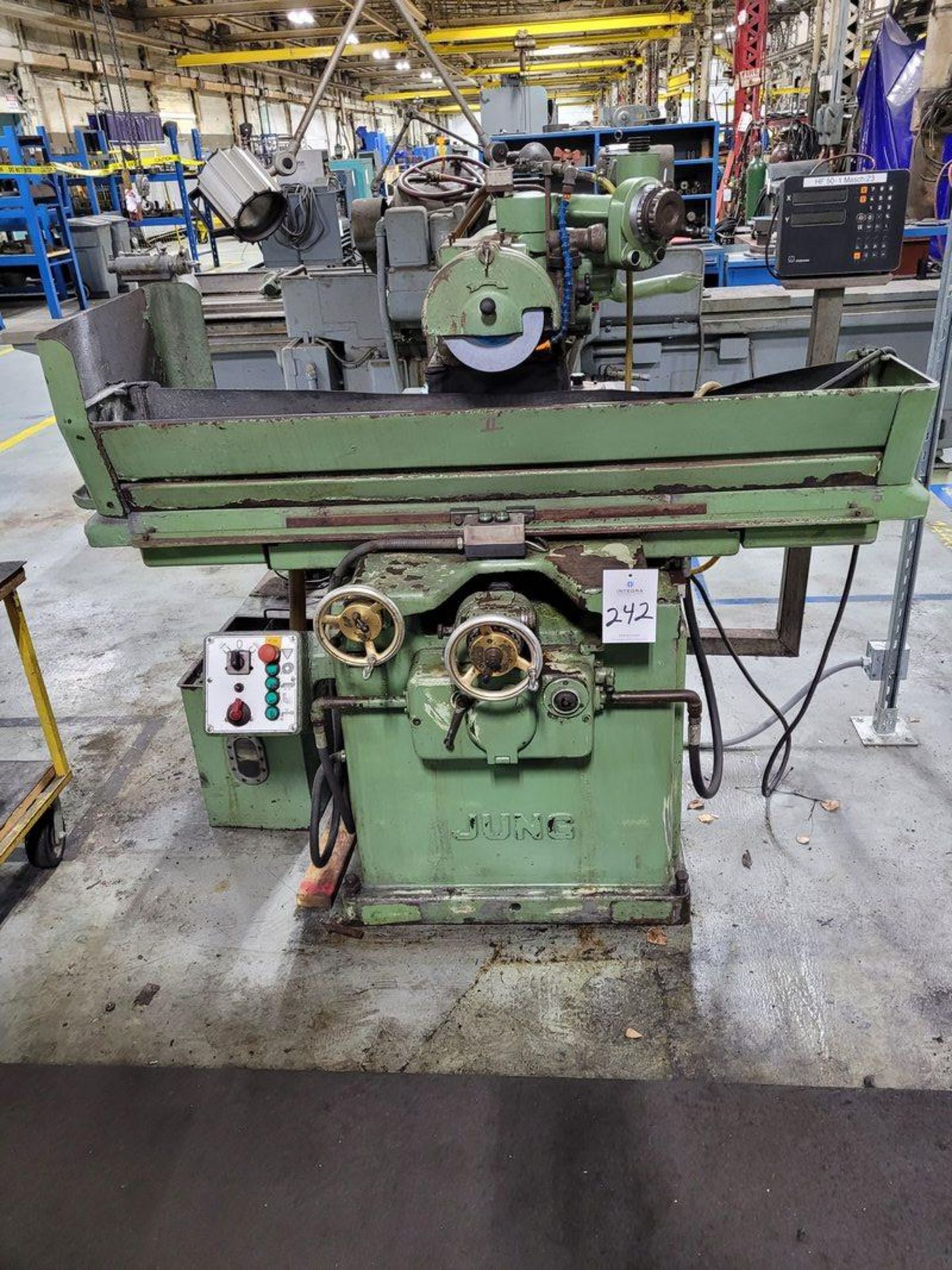 Jung HF-50 8" x 20" Surface Grinder, S/N 2628, 1994, with Electromagnetic Chuck, Incremental Down