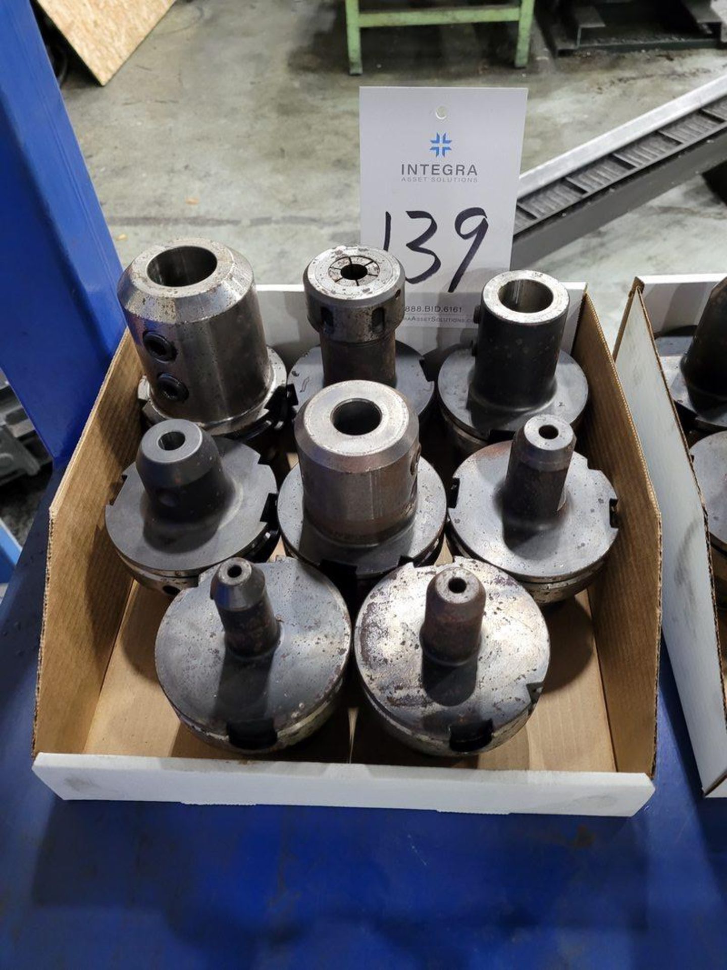 Lot of (8) Tool Holders for Union Horizontal Boring Mill