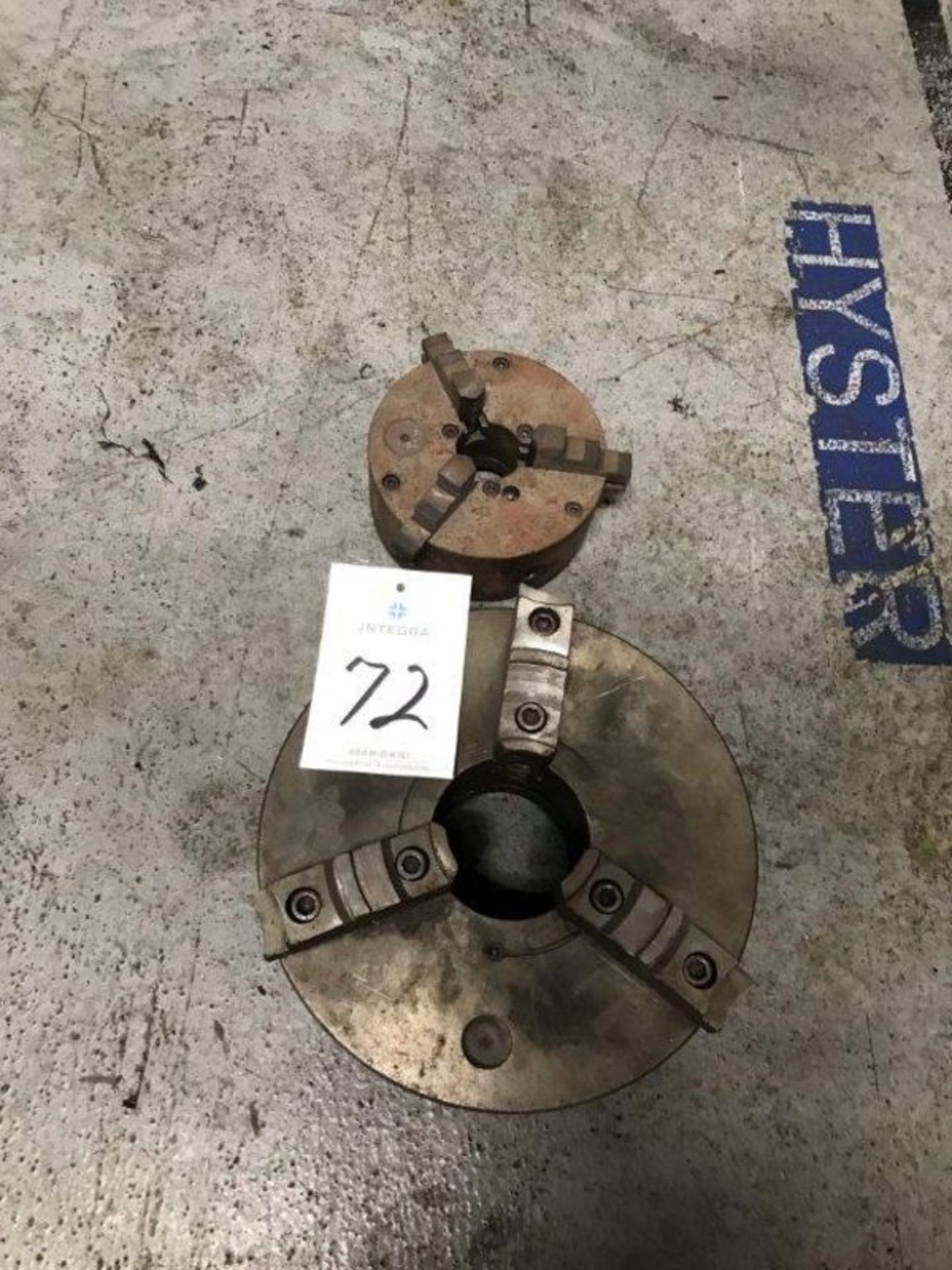 3-Jaw Chuck 12-1/2" with 3-Jaw 8" Chuck